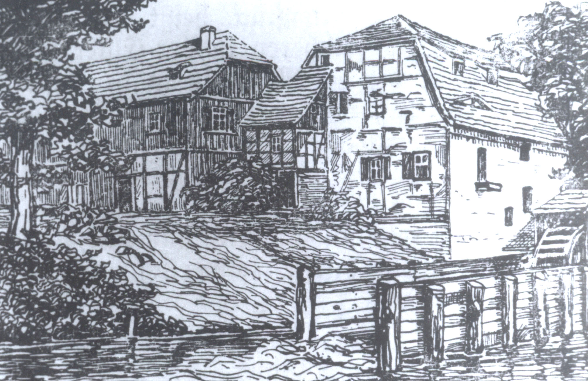Wassermühle Ammendorf (ca. 1898)
